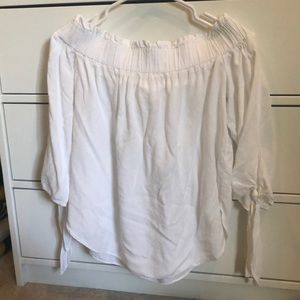 White off the shoulder top